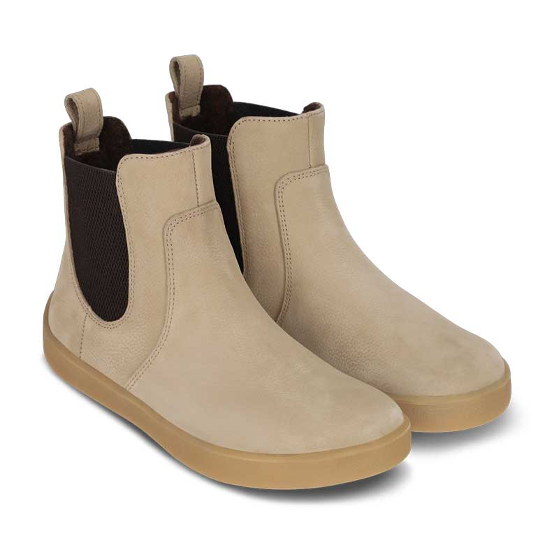 Pair of Be Lenka Adults Boots Entice Neo - Matt Sand, angled side view
