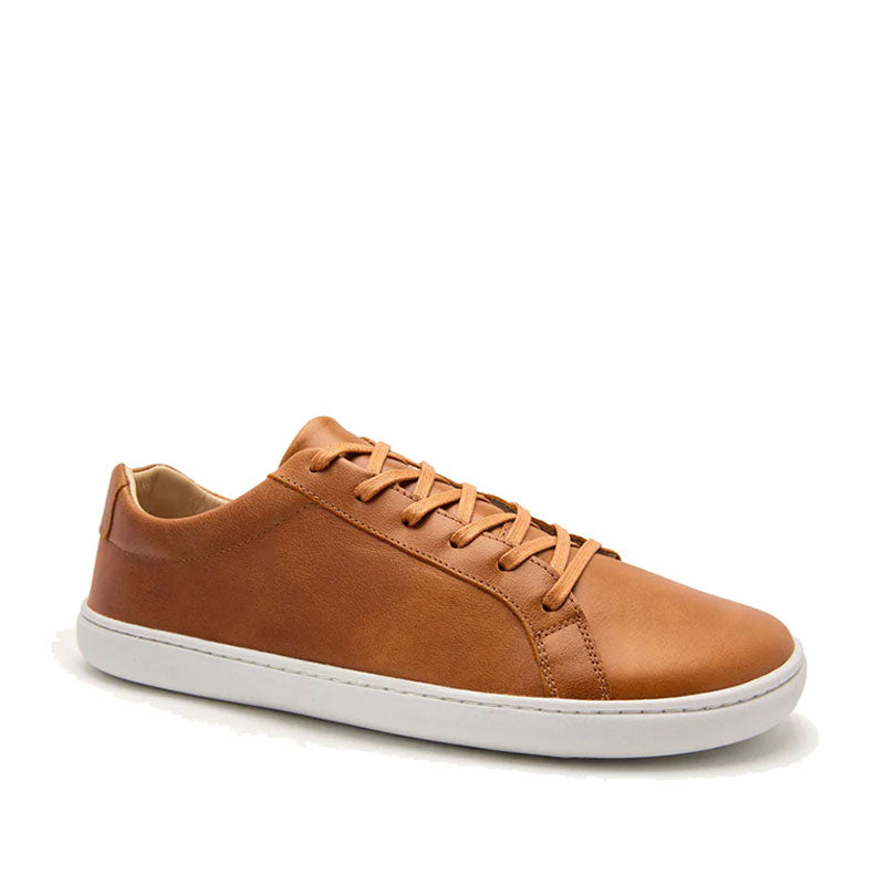 Origo Men's Everyday Leather Trainers - Caramel