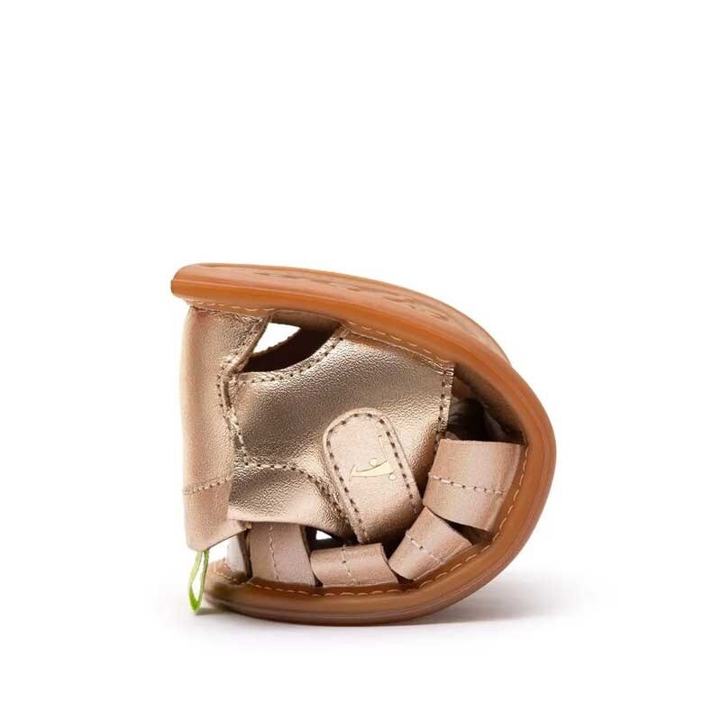 Tip Toey Joey Toddler Sandal Tropically - Candy Dream, folded up.