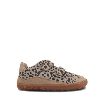 PaperKrane Kids Velcro Shoe - Cheetah, outer side view.