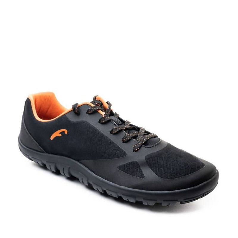 Freet Adults Trail Shoe Feldom - Black, angled view showing outer side and front