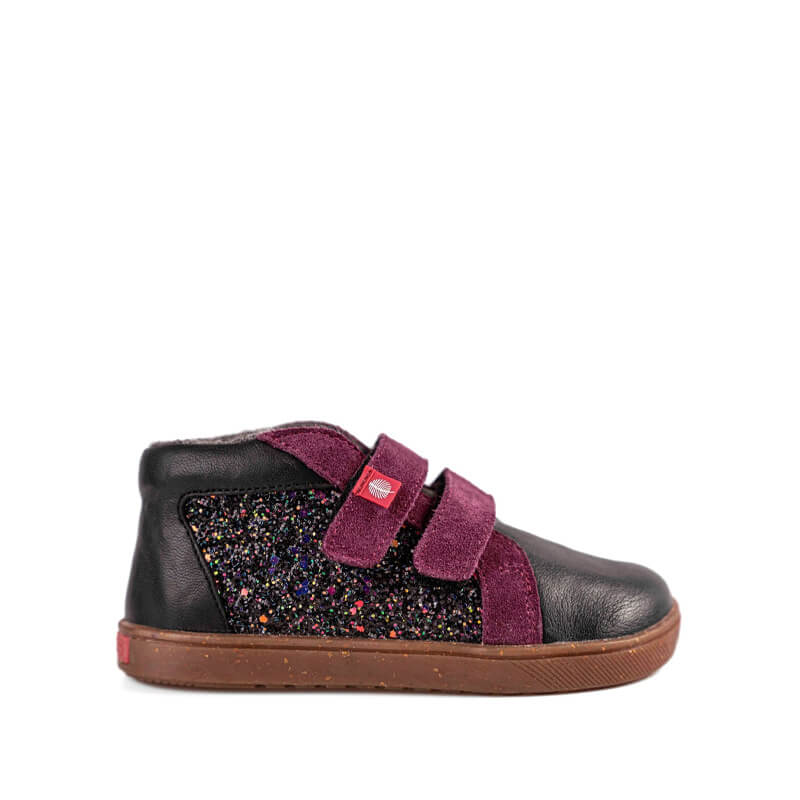 Tikki Lang.S Kids Boot Firefly - Purple, outer side view.