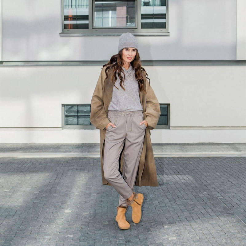 Shapen Fluffy Boots Brown (5)