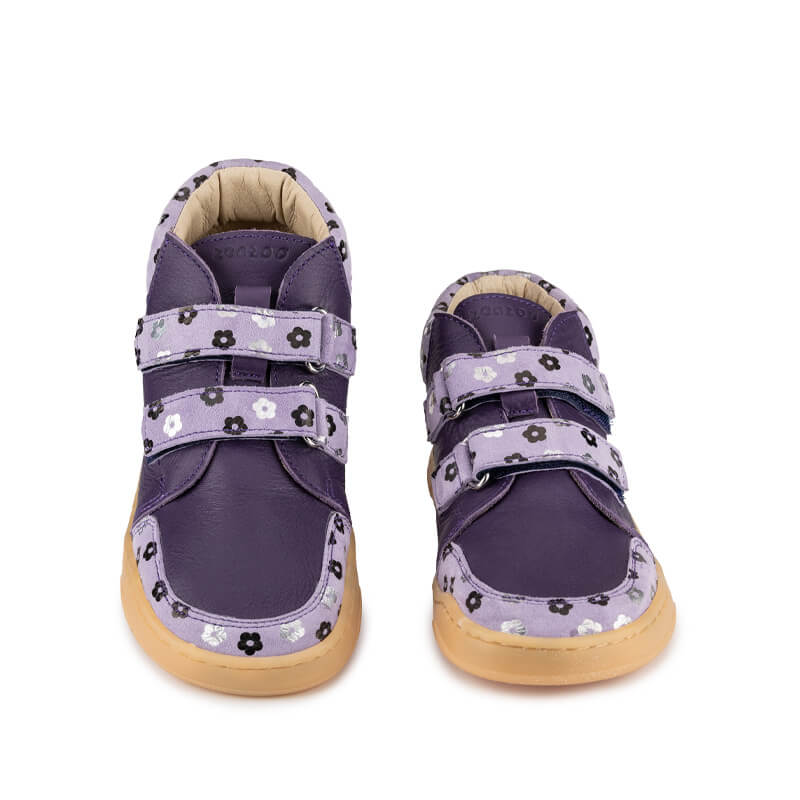 Zeazoo Kids Boots Fox - Purple Flowers