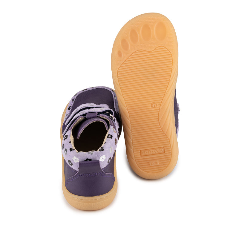 Zeazoo Kids Boots Fox - Purple Flowers