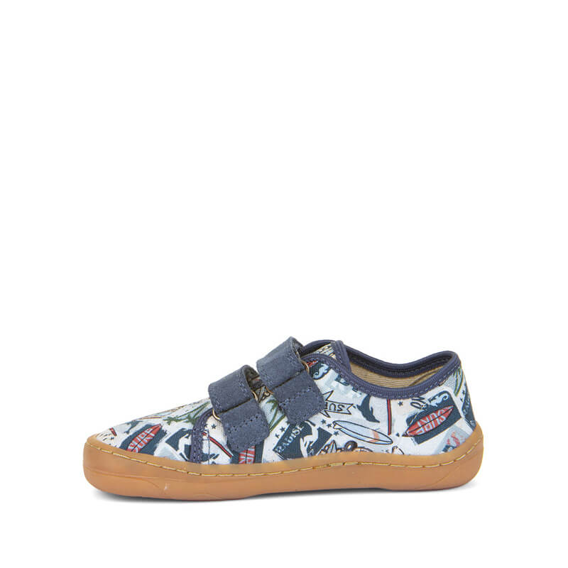 Froddo Barefoot Canvas Shoes - Light Blue Surf