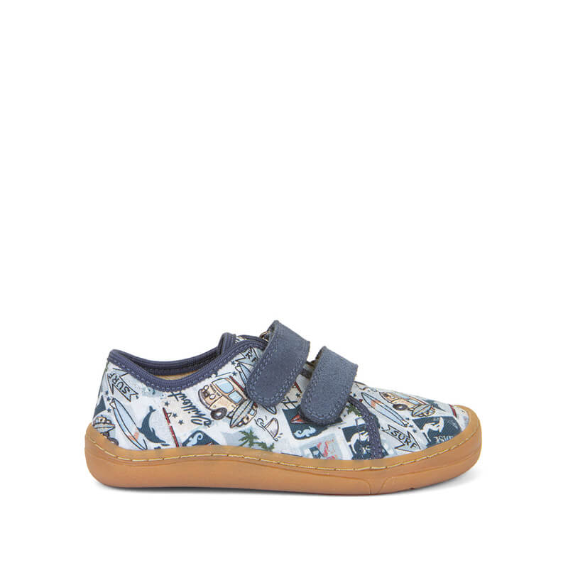 Froddo Barefoot Canvas Shoes - Light Blue Surf