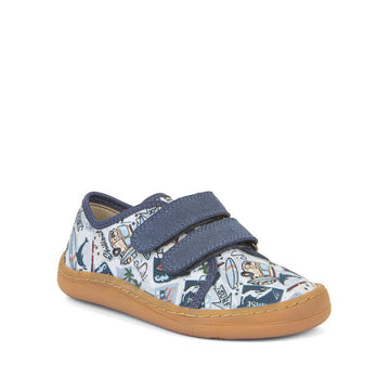 Froddo Barefoot Canvas Shoes - Light Blue Surf