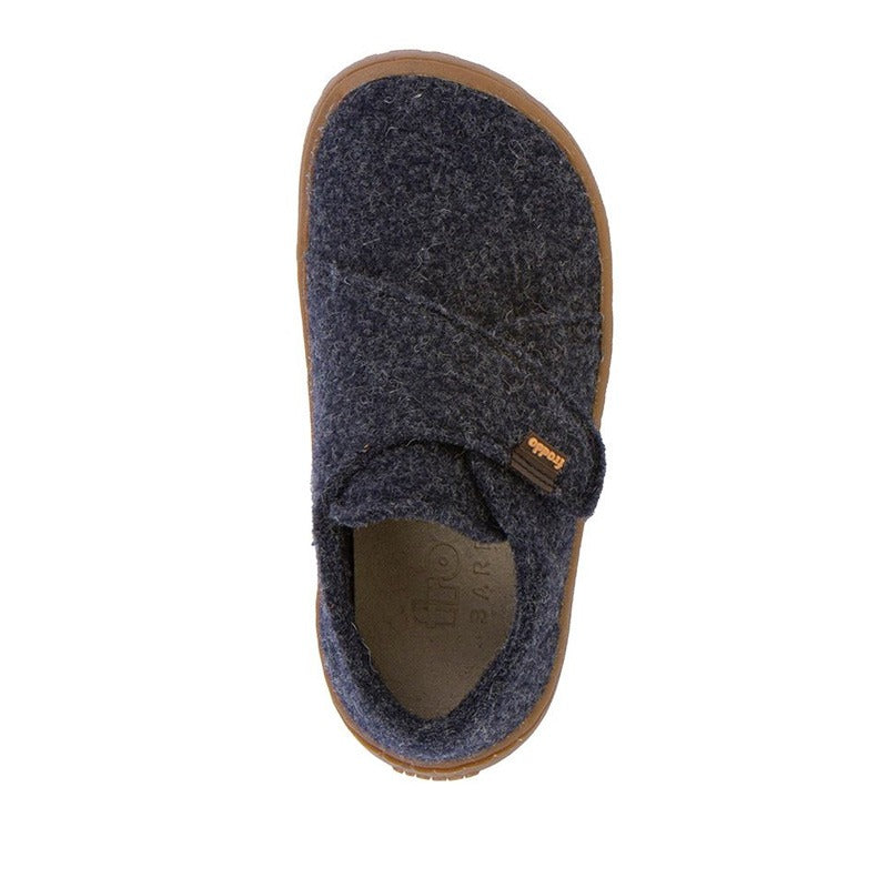 Froddo Kids Barefoot Wooly Slippers - Dark Blue