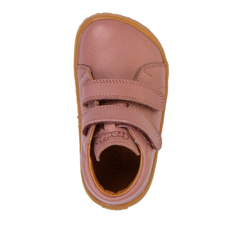 Froddo Barefoot First Step Shoe - Dark Pink, top view.