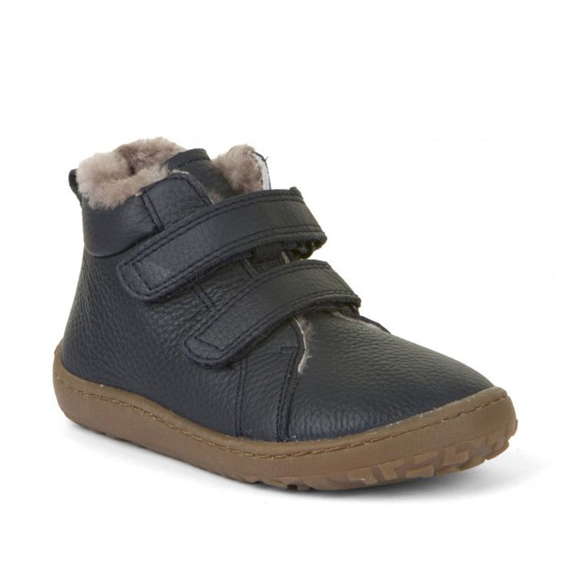 Froddo Kids Barefoot Winter Furry Boots - Dark Blue