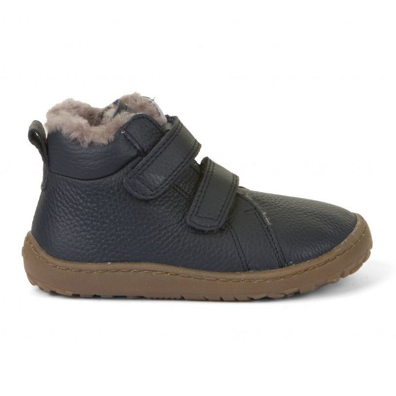 Froddo Kids Barefoot Winter Furry Boots - Dark Blue