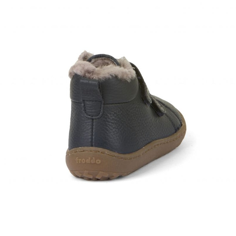 Froddo Kids Barefoot Winter Furry Boots - Dark Blue