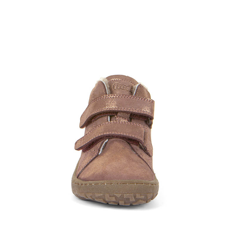 Froddo Kids Barefoot Winter Furry Boots - Pink Gold