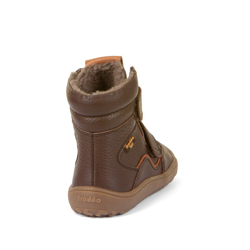 Froddo Kids Barefoot Tex Winter Leather Boots - Brown
