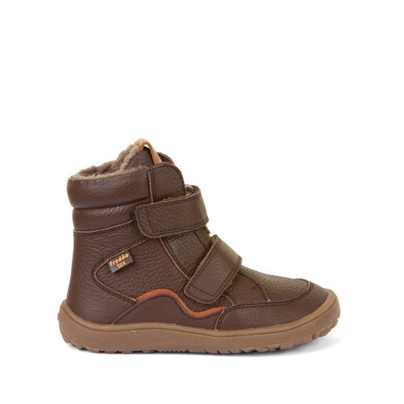 Froddo Kids Barefoot Tex Winter Leather Boots - Brown