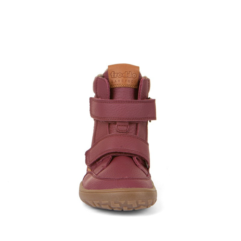 Froddo Kids Barefoot Tex Winter Leather Boots - Bordeaux