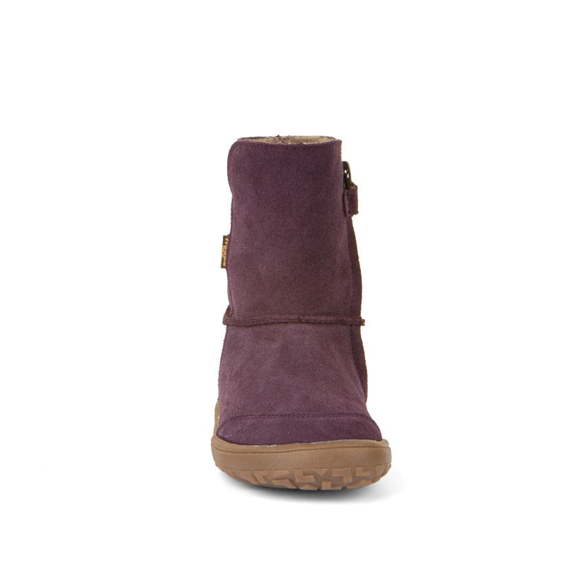 Froddo Kids Barefoot Tex Suede Waterproof Boots - Purple