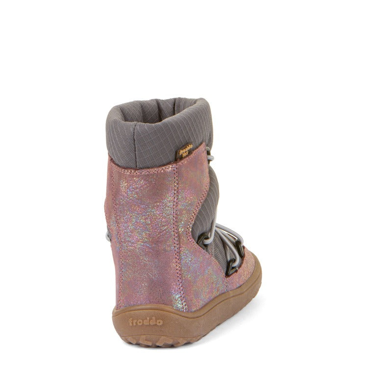 Froddo Kids Barefoot Tex Track Wool Waterproof Boots - Pink Shine