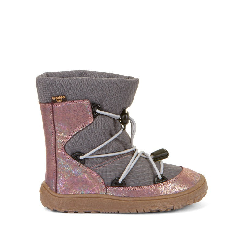 Froddo Kids Barefoot Tex Track Wool Waterproof Boots - Pink Shine