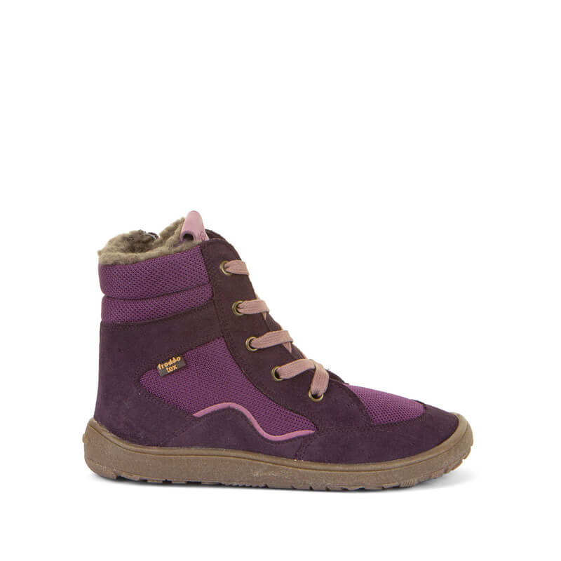 Froddo Kids Barefoot Tex Wool Grow Waterproof Boots - Purple
