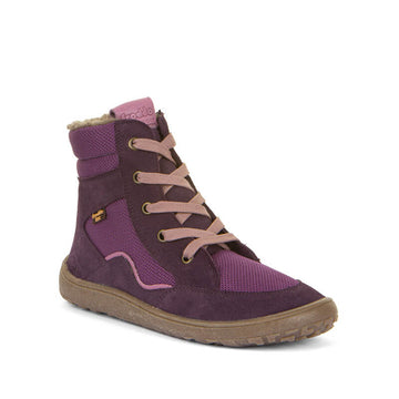 Froddo Kids Barefoot Tex Wool Grow Waterproof Boots - Purple