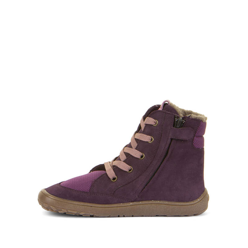Froddo Kids Barefoot Tex Wool Grow Waterproof Boots - Purple
