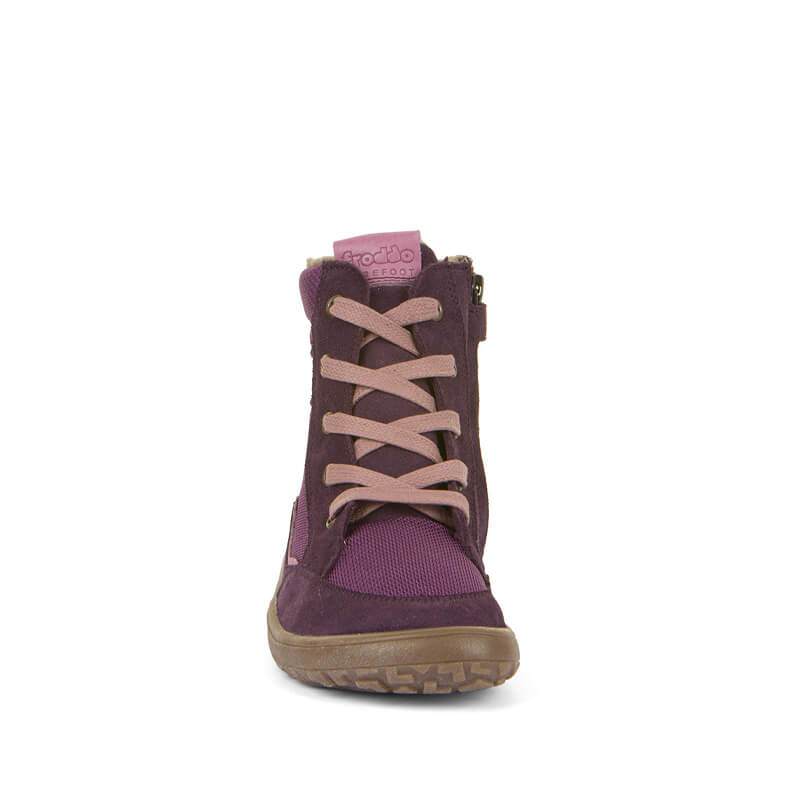 Froddo Kids Barefoot Tex Wool Grow Waterproof Boots - Purple