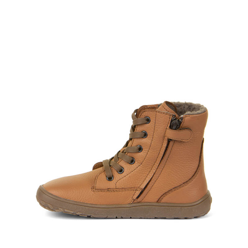 Froddo Kids Barefoot Waterproof Boots Tex Laces - Cognac