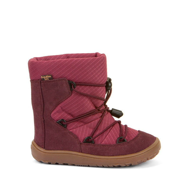 Froddo Kids Barefoot Tex Track Wool Waterproof Boots - Bordeaux