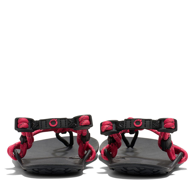 Xero Women's Huarache Sandals Genesis - Raspberry, rear view.