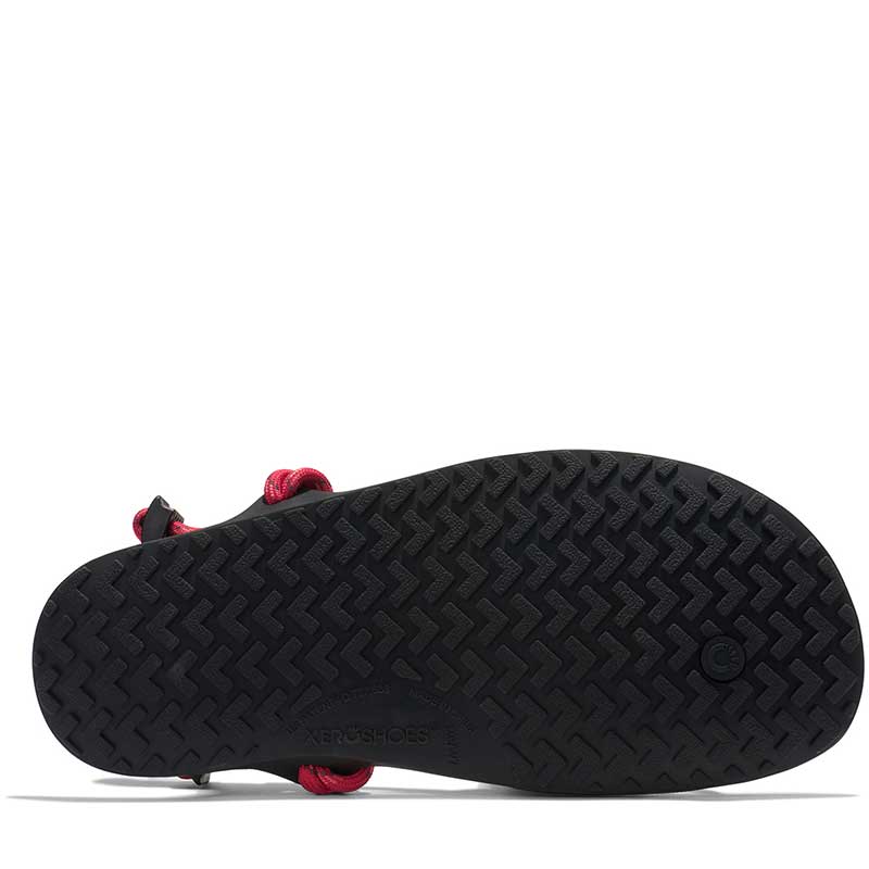 Xero Women's Huarache Sandal Genesis - Raspberry, sole view.
