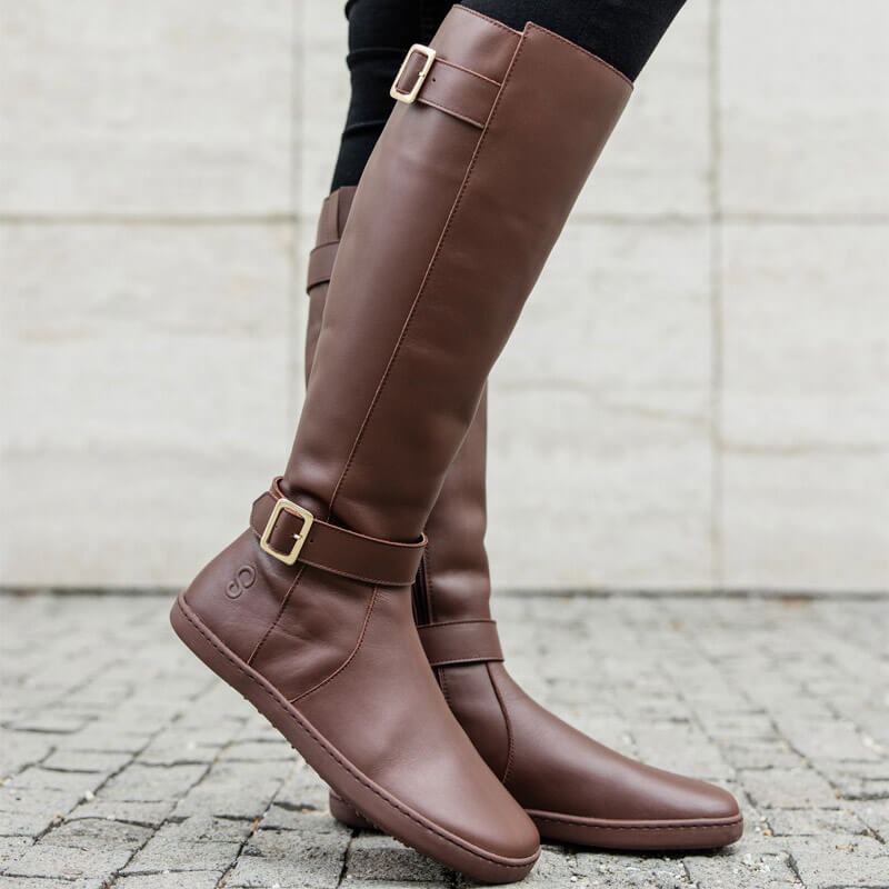 Shapen Women's Glam Knee-High Boots - Brown