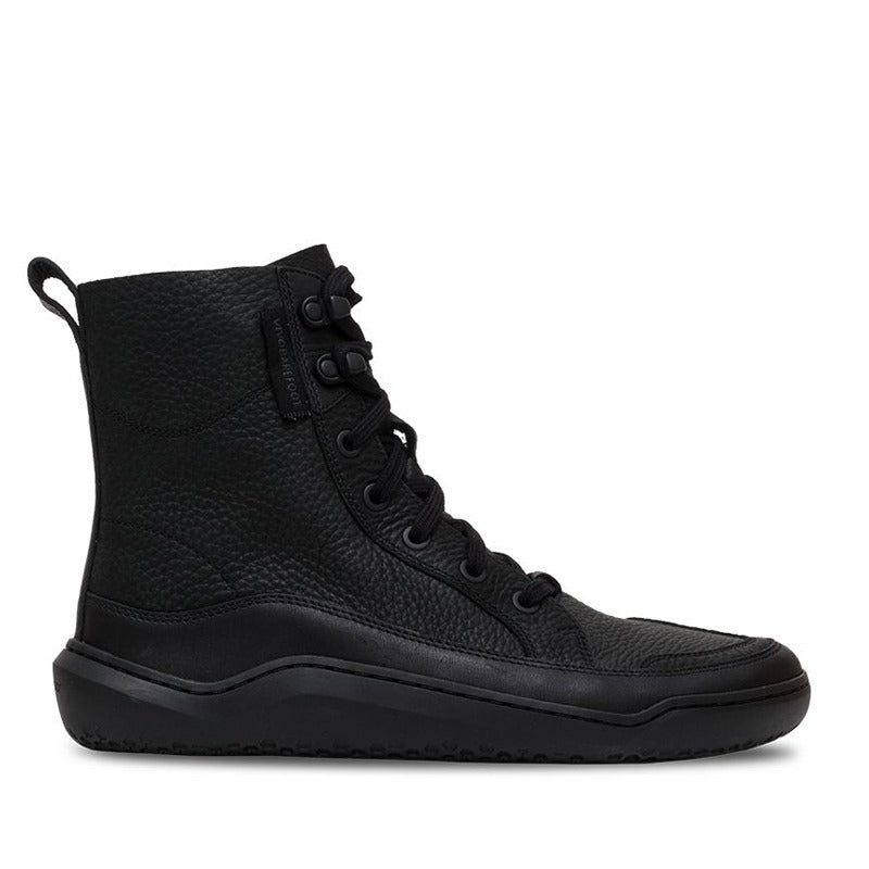 Vivobarefoot Women's Boot Gobi - Obsidian, outer side view.