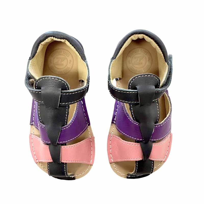 Zeazoo Kids Sandals Goby - Grey/Pink/Purple