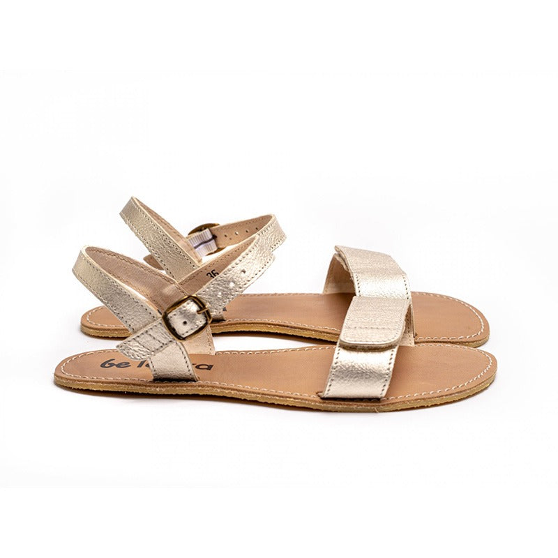Pair of Be Lenka Women's Sandals Grace - Gold, side view