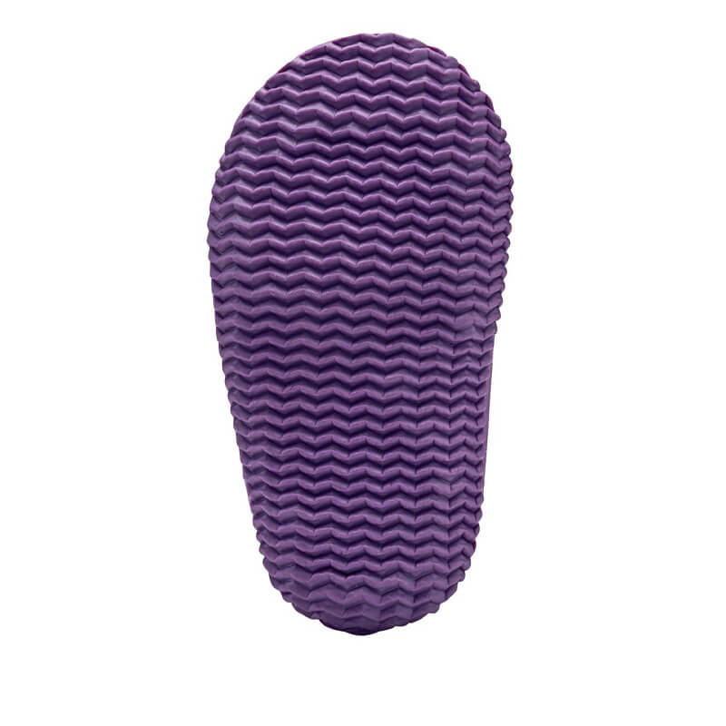 Muddies Waterproof Boot - Unicorn/Violet, sole view.