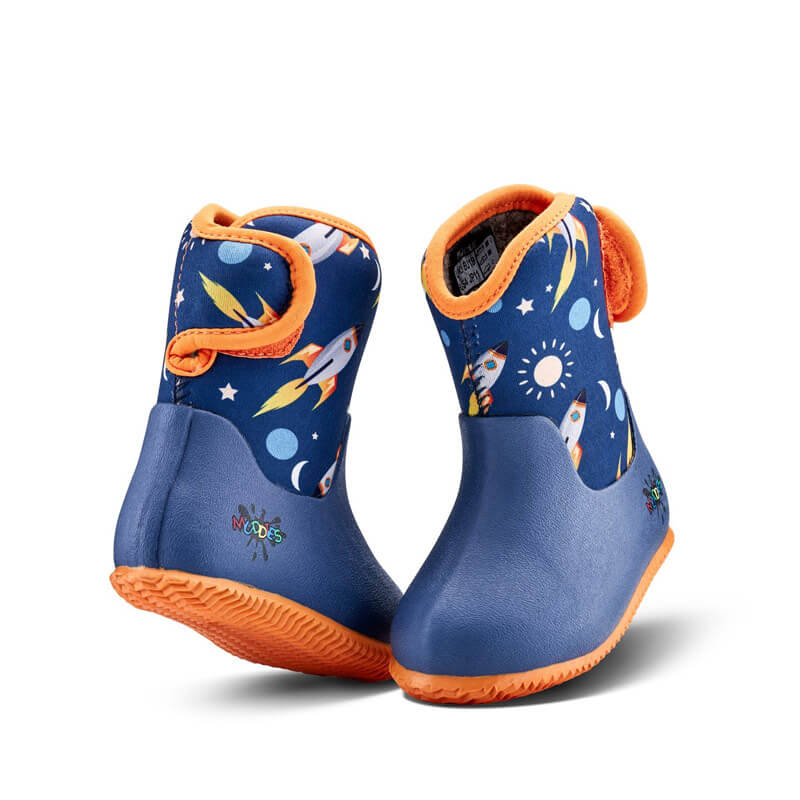 Muddies Waterproof Boots - Space/Orange