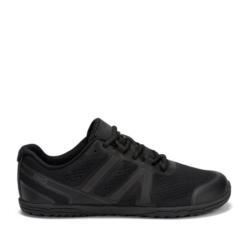 Xero Men's Trainer HFS II - Black, outer side view.