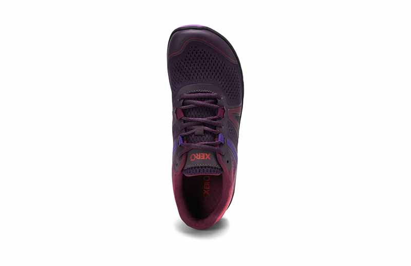 Xero Women's Trainer HFS II - Gradient Purple, top view.