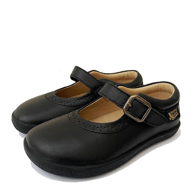 Young Soles Kids School Shoes Holly - Black