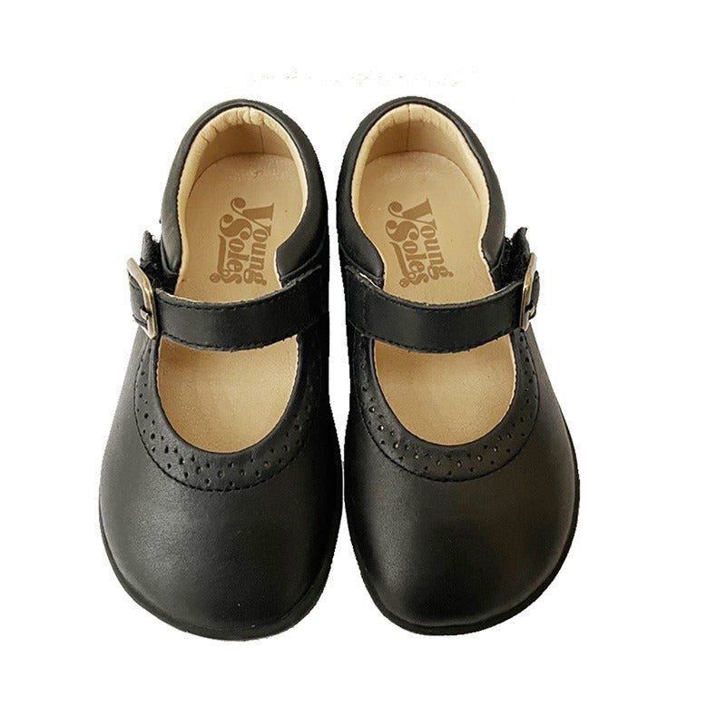 Young Soles Kids School Shoes Holly - Black