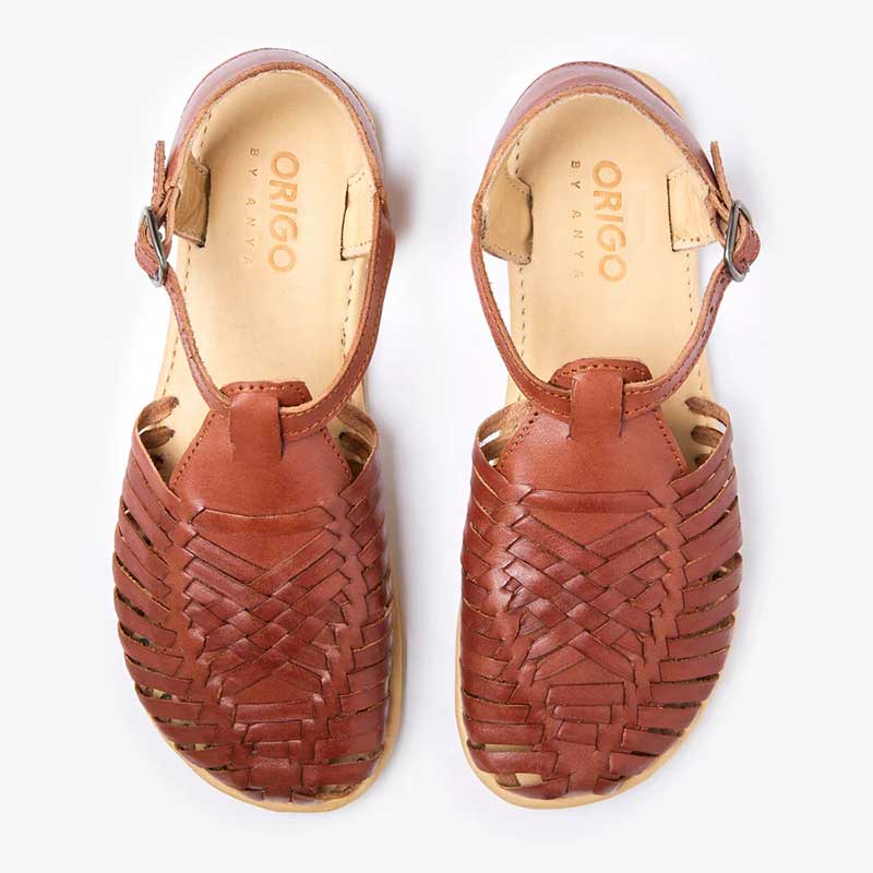 Origo Regular Huarache By Anya Sandal Cinnamon (1)