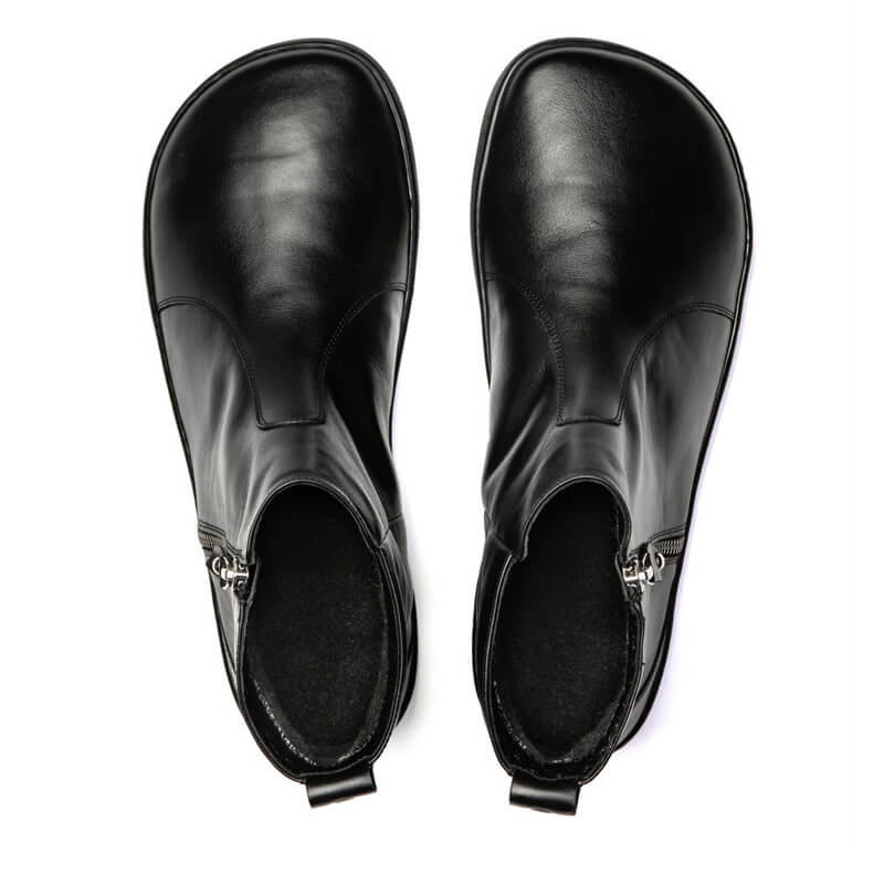Pair of Shapen Women's Ivy 2.0 Ankle Boots - Black, top view.