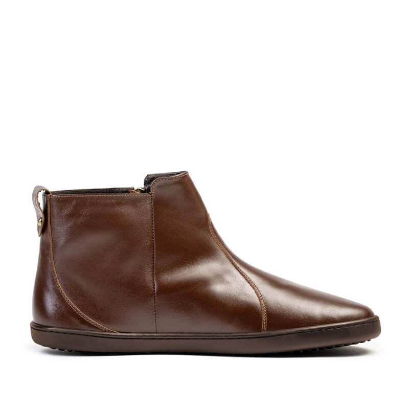Shapen Women's Ivy 2.0 Ankle Boot - Brown, inner side view.