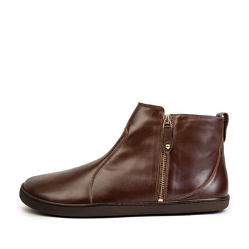 Shapen Women's Ivy 2.0 Ankle Boot - Brown, outer side view.