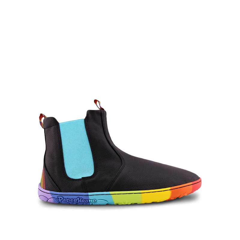 PaperKrane Adults Jewelchic Chelsea Boot in black, outer side view.