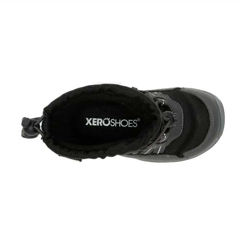 Xero Kids Pull-On Boot Alpine - Black, top view.