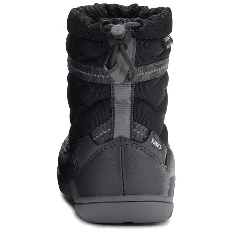 Xero Kids Pull-On Boot Alpine - Black, rear view.