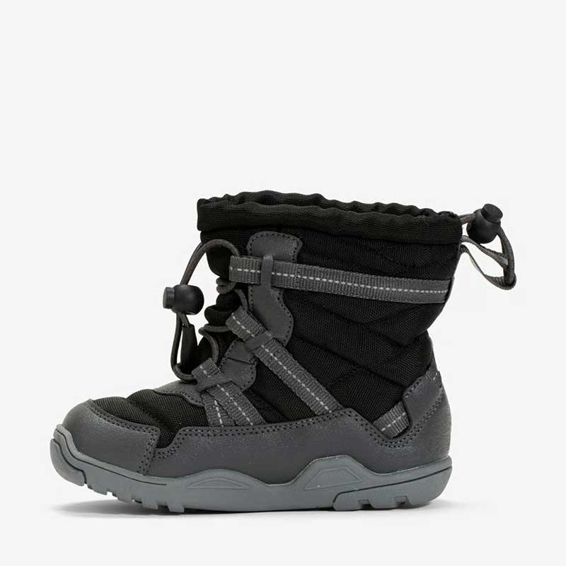 Xero Kids Pull-On Boot Alpine - Black, inner side view.